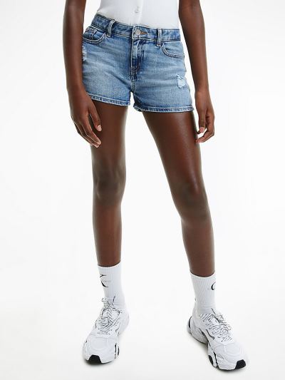 Calvin Klein Ruhák HU266261 | Calvin Klein Denim Lány Rövidnadrág Kék